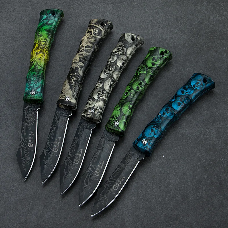 

Stainless steel Fruit Folding Knife Kitchen Portable Paring Knifes Camp Pocket Knife Self-defense Survival Tool Jackknife