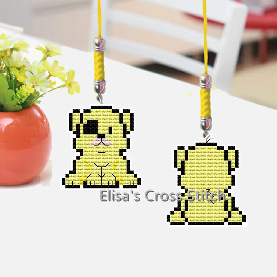 

131 Stich Kits Phone Key Bag Hanging Accessories Craft Needlework Packages Counted Cross-Stitching Kit Homefun Cross Stitch