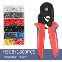 self adjustable crimping plier 1800pcs crimping terminals kit awg23 7 wire cable tube terminals crimping pliers multi hand tool