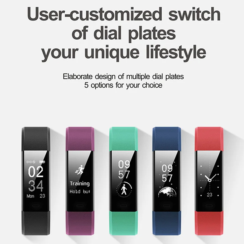 Оригинальный ID115 HR плюс смарт Браслет спортивный пульсометр фитнес трекер Смарт