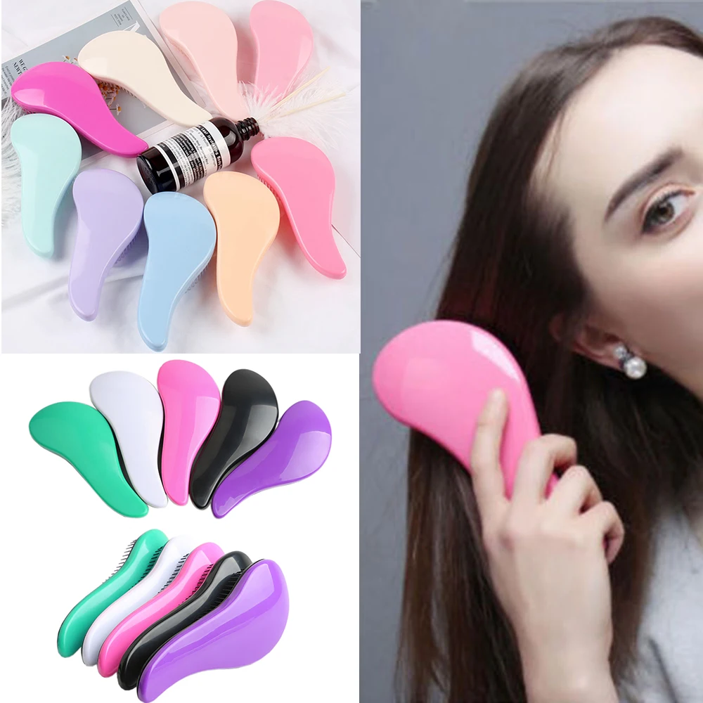 

Волшебная Расческа с ручкой, Антистатическая Массажная щетка для волос, спутывающаяся Расческа для душа, аксессуары для укладки салона, опт...