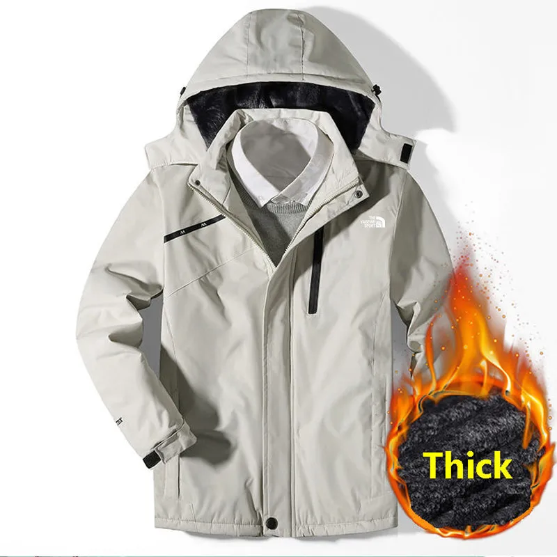 

Winter Jacket Men Lightweight Hooded Zipper Waterproof Coat Windproof Warm Solid Color Fashion Male Coat Outdoor Sportswear 6XL