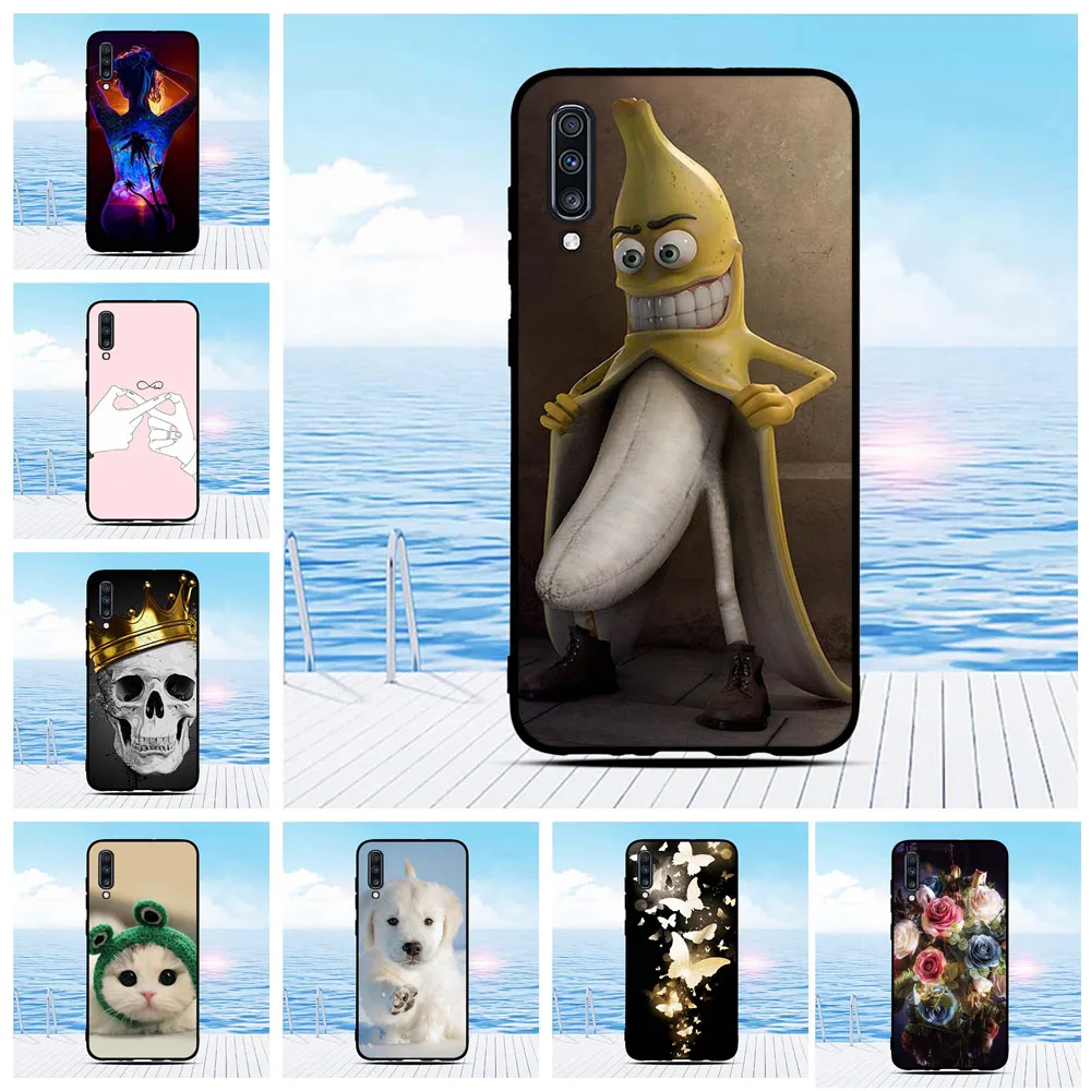 Чехол для Samsung Galaxy A70 чехол телефона из ТПУ A705 силиконовый узор чехол-бампер |