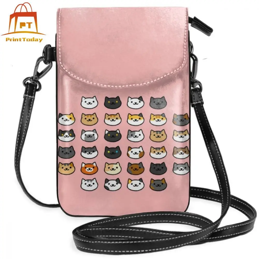 Неко Atsume сумка кошка заднего вида кожаная для женщин многоцелевой женские сумки