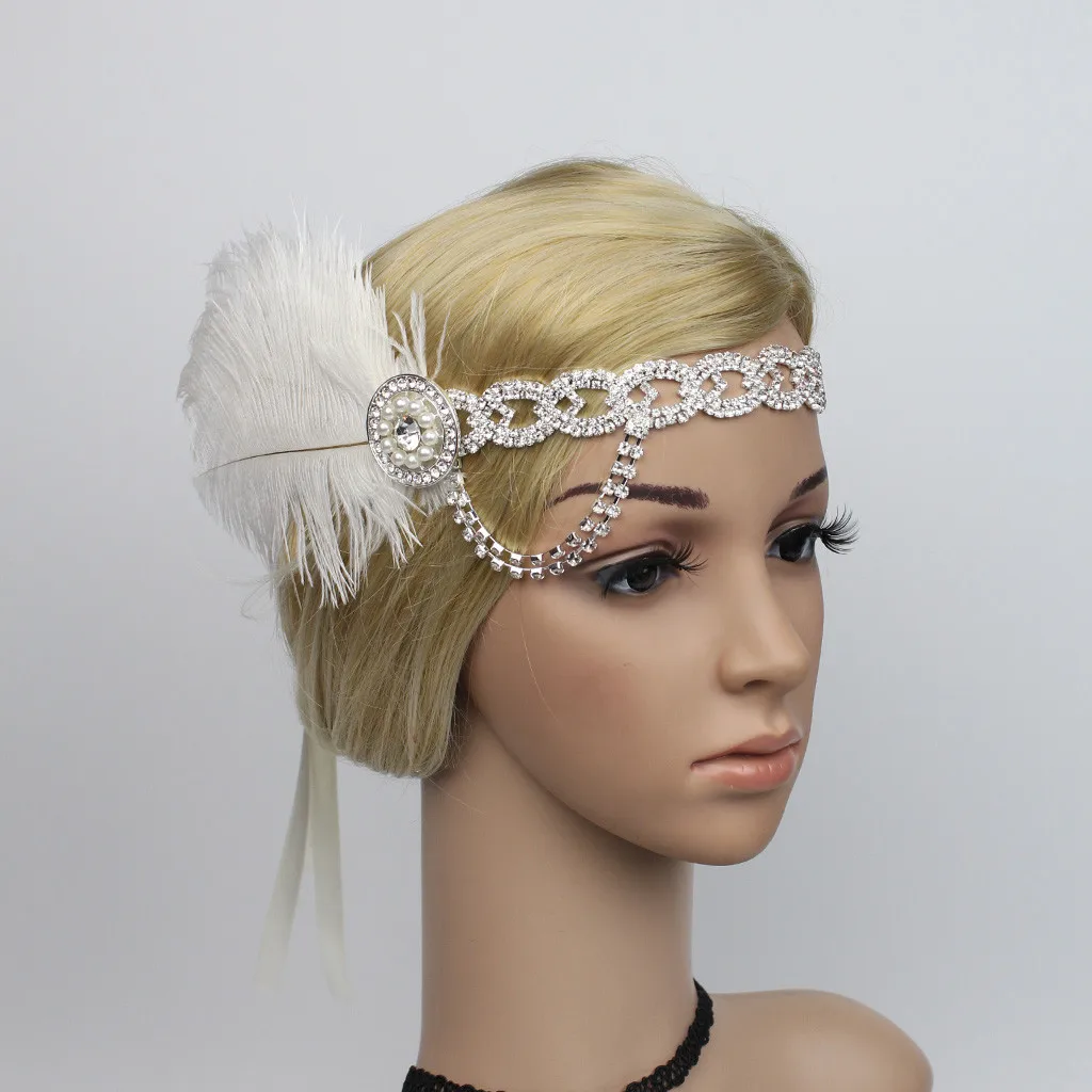 Женские головные уборы с перьями Вечерние Хлопушки оголовье полиэстер головной