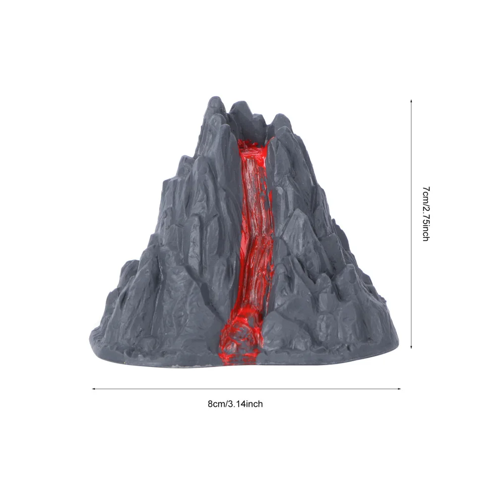 Decoraci&oacute;n volc&aacute;nica falsa, paisaje de volc&aacute;n, adorno de simulaci&oacute;n, modelo de juguete, 10 Uds.-2