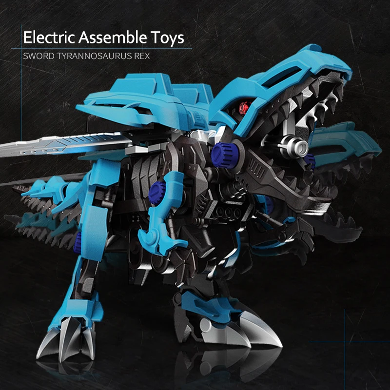 Sinovan Электрический динозавр детские игрушки для сборки головоломки механическая
