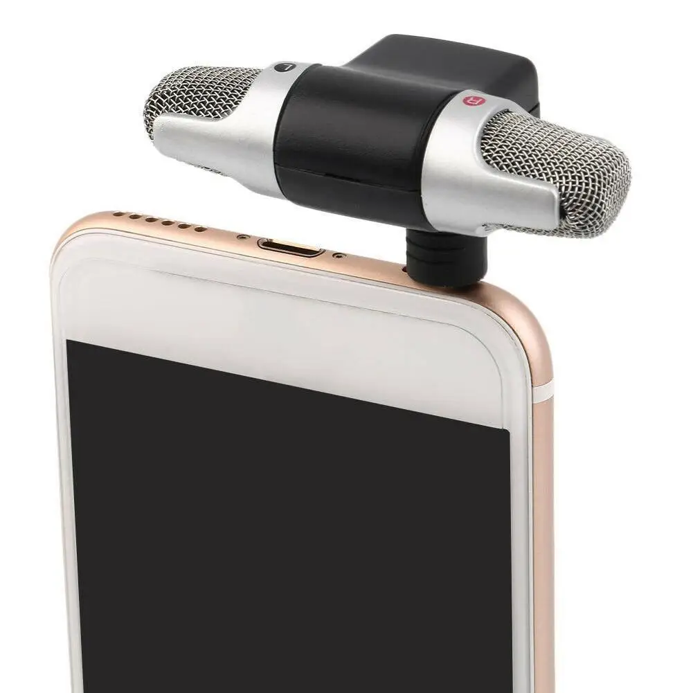 

Mini 3.5mm Jack Microphone Stereo Mic For Recording Microphone Studio Interview For Smartphone Mobile Phone E5J5
