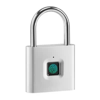 waterproof anti theft fingerprint identification intelligent zinc alloy padlock door fingerprint padlock