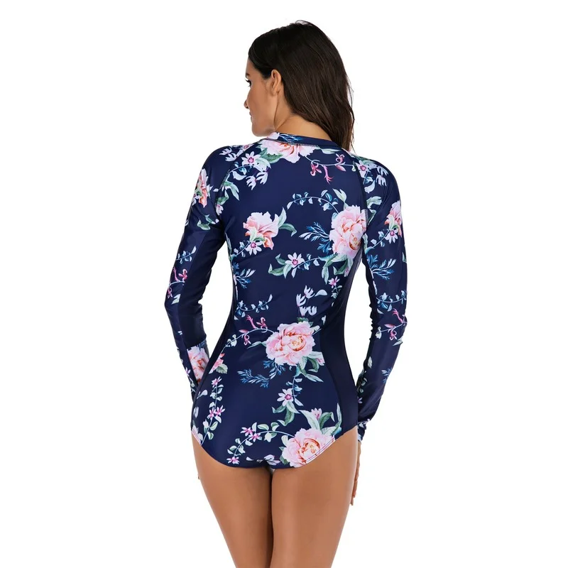 

Surfsuit sunscreen swimsuit Waist Monokini Quick Drying Swimwear Biquini Bikini Bather banador traje de surf bano Maillot debain