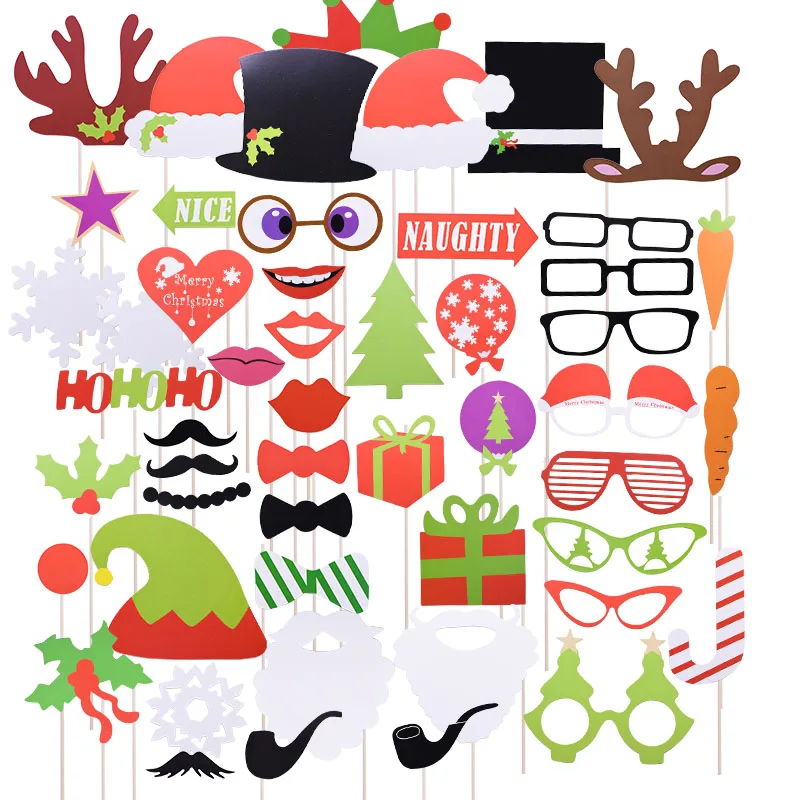 Новый реквизит для фотостудии рождественские украшения забавная маска Санта