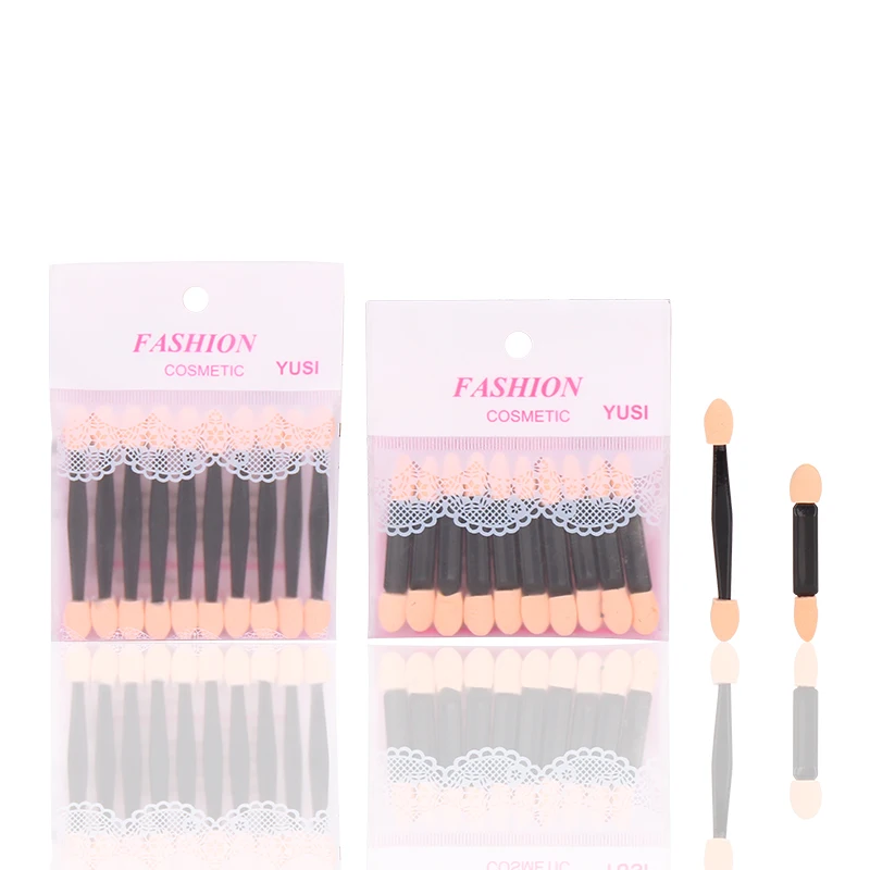 

10 Eyeshadow Brushes Blending Brushes Double-ended Sponge Eyeshadow Sticks Portable Makeup Brush