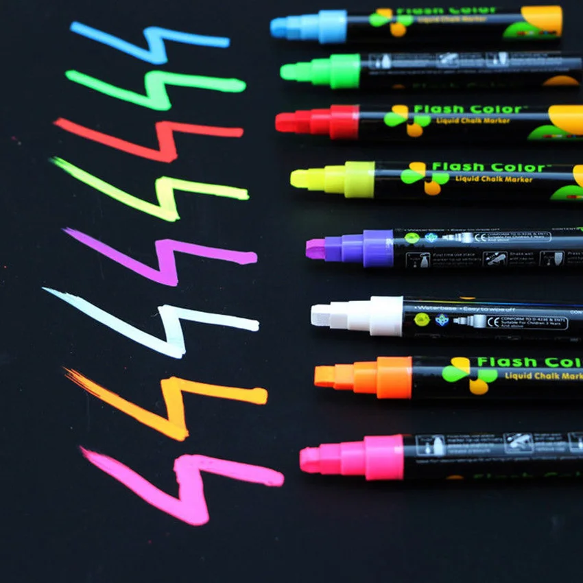 

Erasable Color Highlighters LED Handwriting Highlighter Pen Blackboard Pen Highlight Marker Graffiti Painting Multi-Purpose Pen