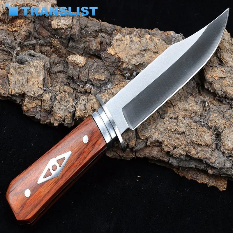 

Outdoor Camping Knife Self-defense Straight Survival Knife High Hardness Military Tactical EDC Tools