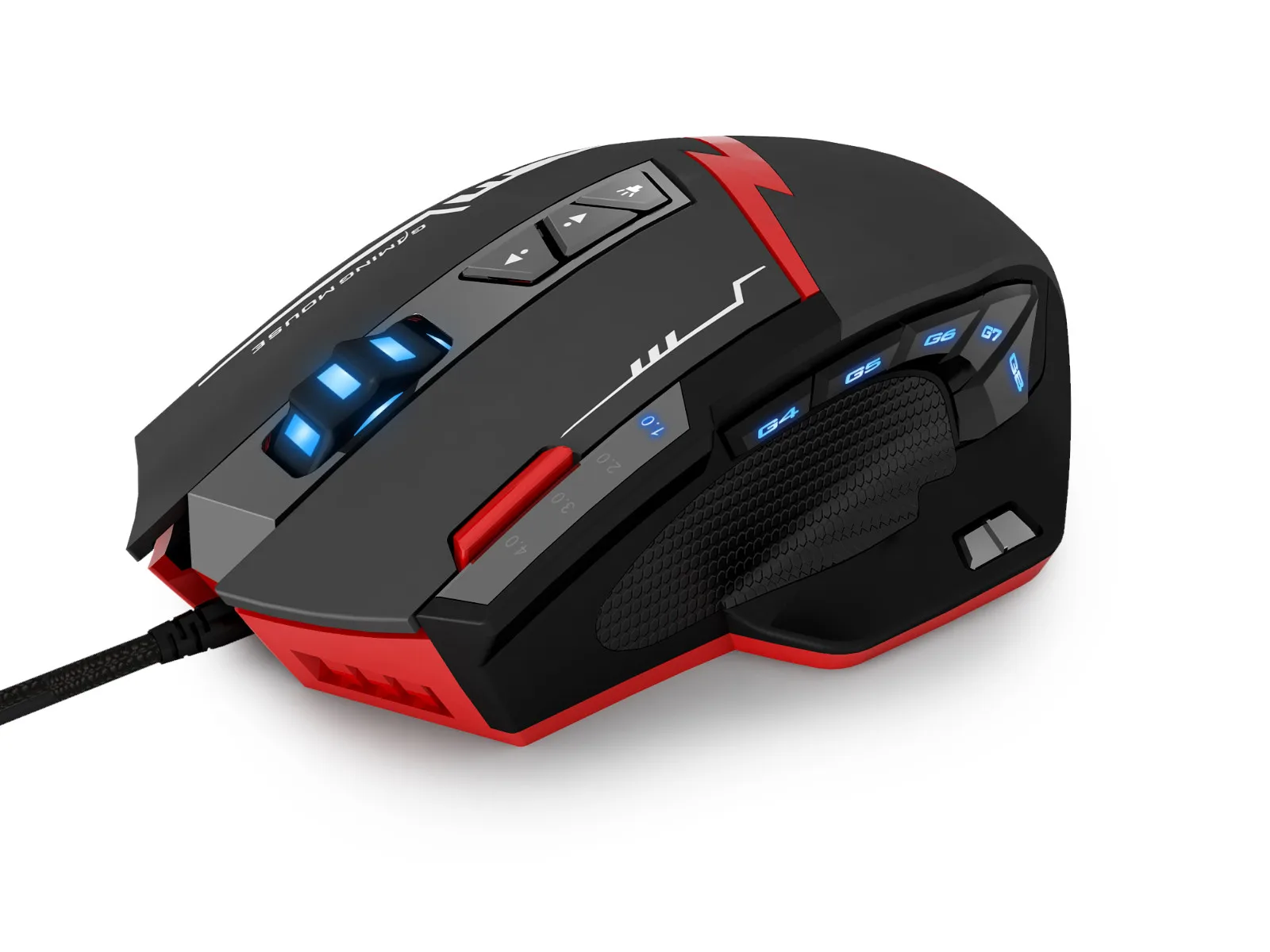 Игровая мышь Zelotes C15 7000 DPI 13 программируемых кнопок настройка веса 5 эргономичная