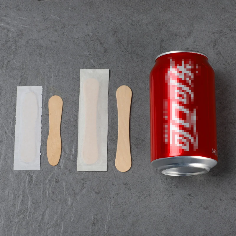 Одноразовая деревянная ложка для мороженого йогурта пирожных крем отдельно