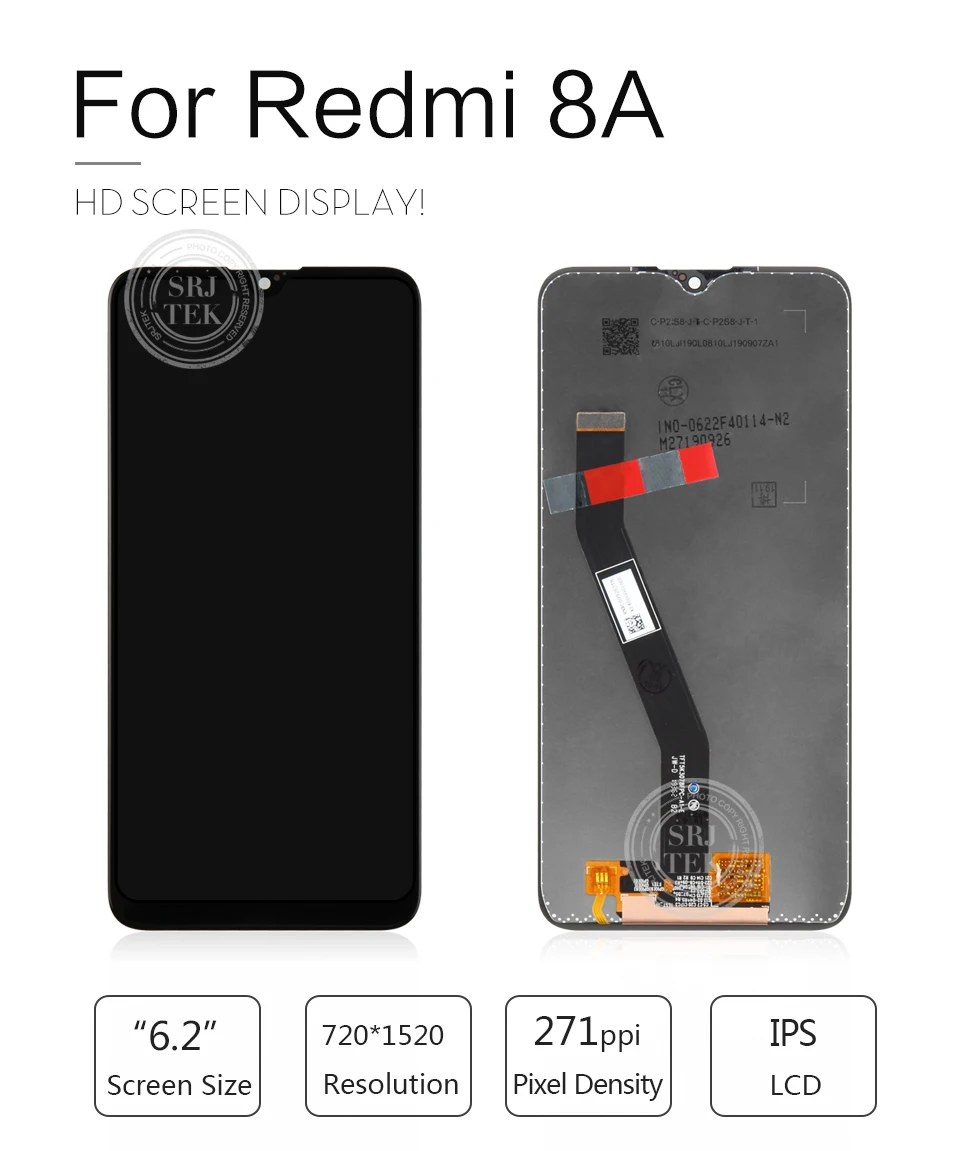 Для Xiaomi Redmi 8A Дисплей Матрица сенсорный для Xiaomi Hongmi 8A экран дигитайзер сборка для Redmi 8A ЖК-дисплей рамка