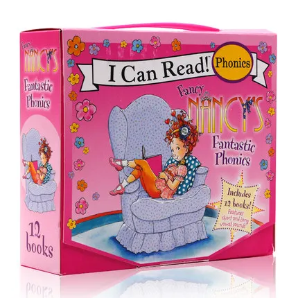 

12Pcs Original Children Popular Education Books I Can Read Fancy Nancy’s Phonics Colouring English Activity Story Picture Book