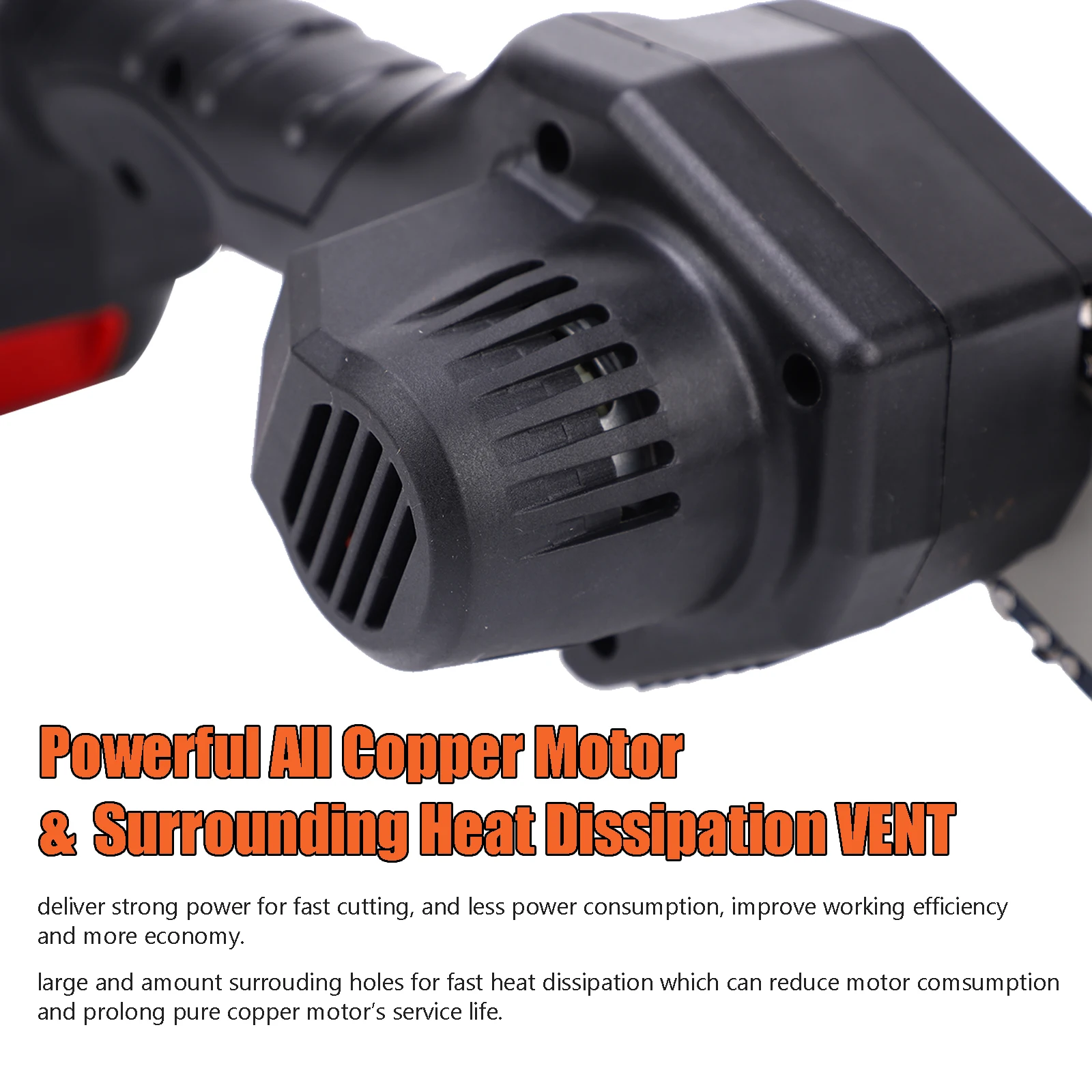 

6000mah 4-In Mini Chainsaw Cordless Pruning Saw Rechargeable Electric Saw One-Hand Portable Lightweight Pruning Shears Chainsaw