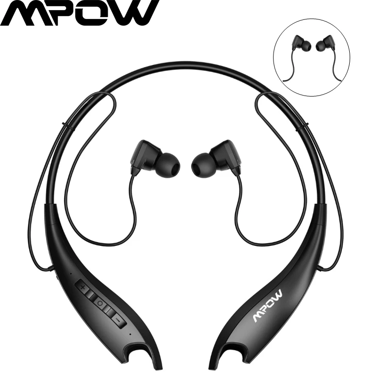 Оригинальные наушники Mpow Jaws 5Gen Bluetooth 5 0 с микрофоном кристально чистые 18 часов