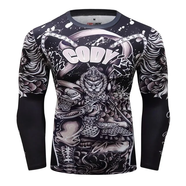 14 Футболка MMA herren rashguard jiu jitsu bjj футболка Langarm фитнес Муай Тай Бокс спортивный пуловер Рашгард MMA boxen Jersey - Цвет: 14