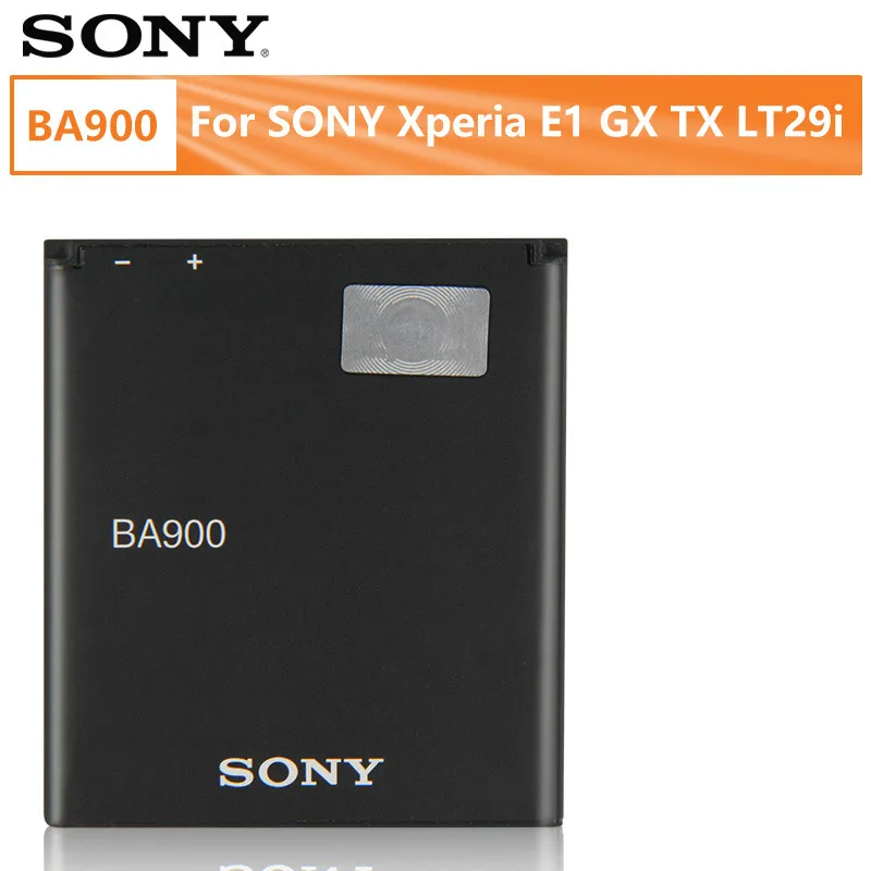 

Оригинальный аккумулятор SONY BA900 для Sony Xperia E1 GX TX LT29i SO-04D S36H ST26I C1904 C2105 BA900, Сменный аккумулятор для телефона 1700 мАч
