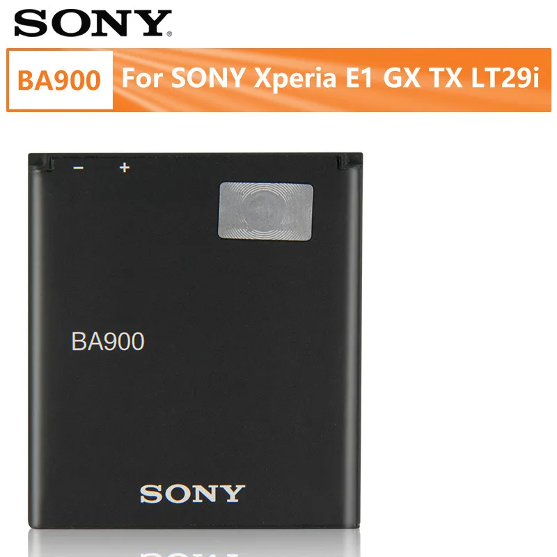 Оригинальный аккумулятор SONY BA900 для Sony Xperia E1 GX TX LT29i SO-04D S36H ST26I C1904 C2105 Сменный