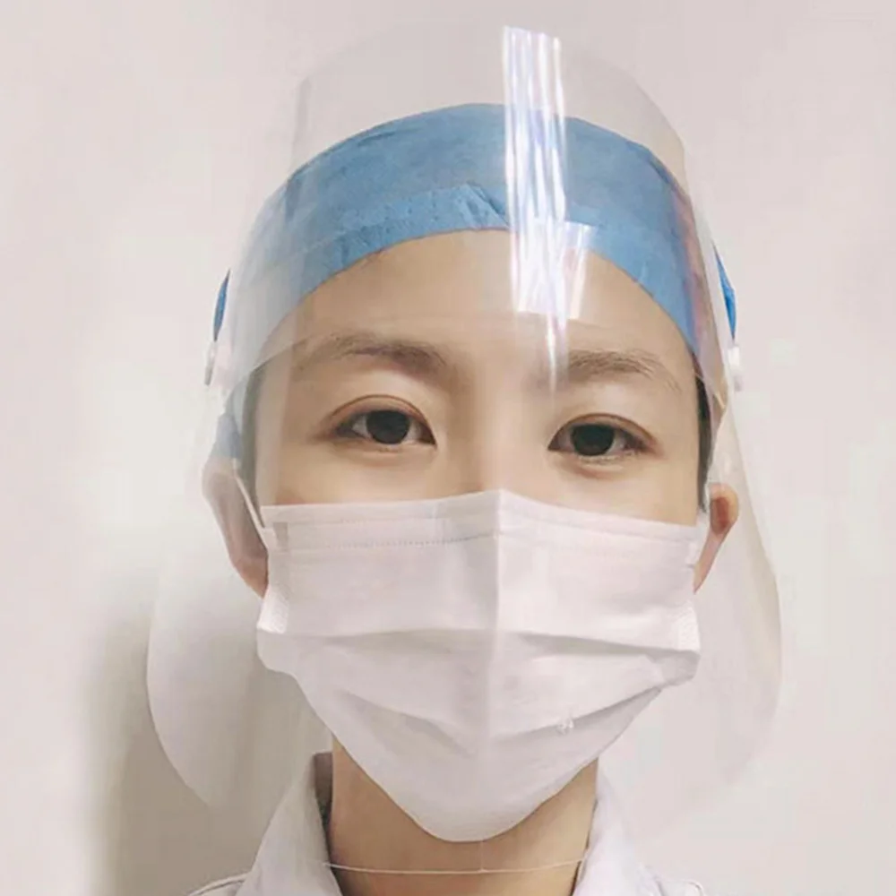 10 шт. прозрачная маска для лица с защитой от брызг Ультралегкая Полнолицевая