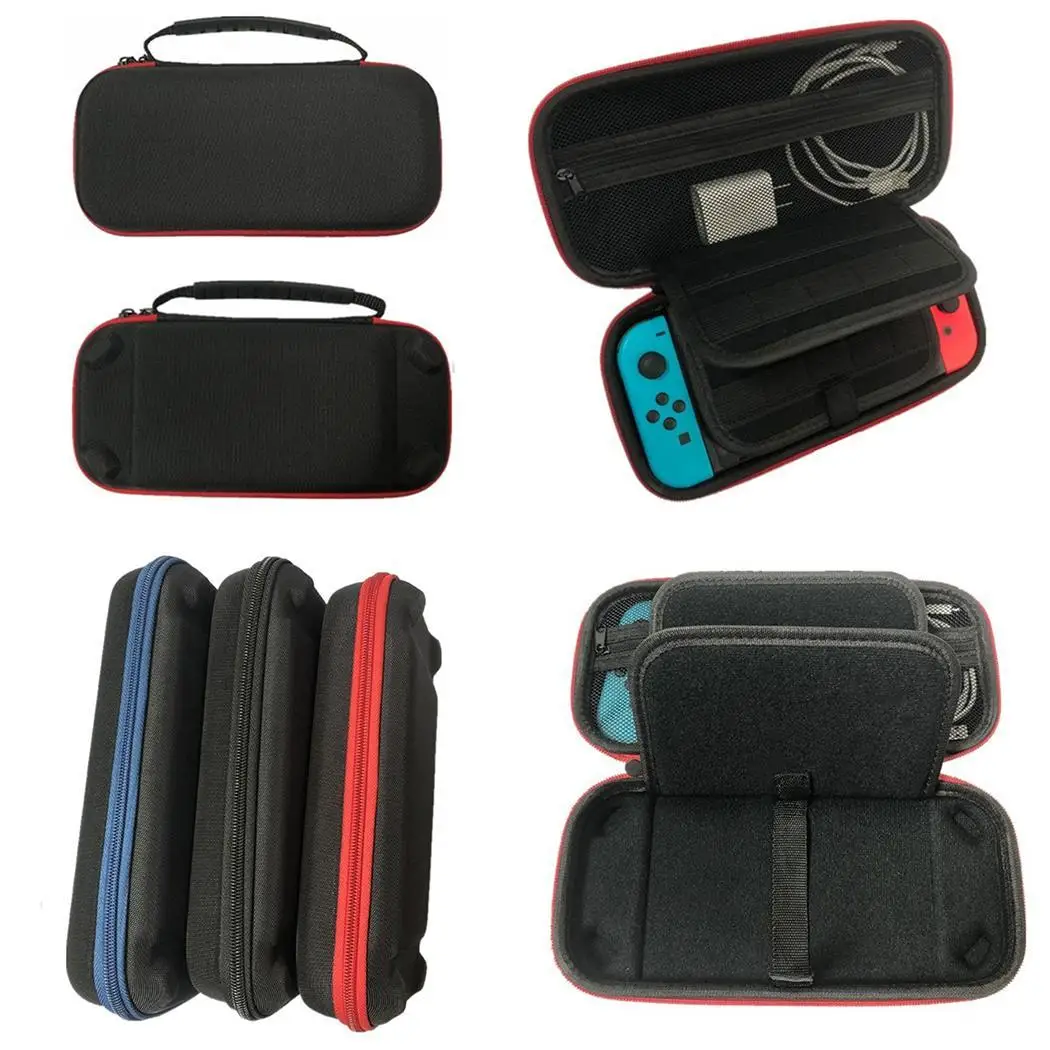 New Travel Carrying Game Protection Storage Zipper Package for Case Nintendo Red Blue Black Switch | Электроника