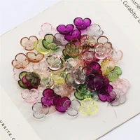 200pcs multicolor transparent flower beads acrylic beads for fashion jewelry making diy handmade necklace bracelet accessories