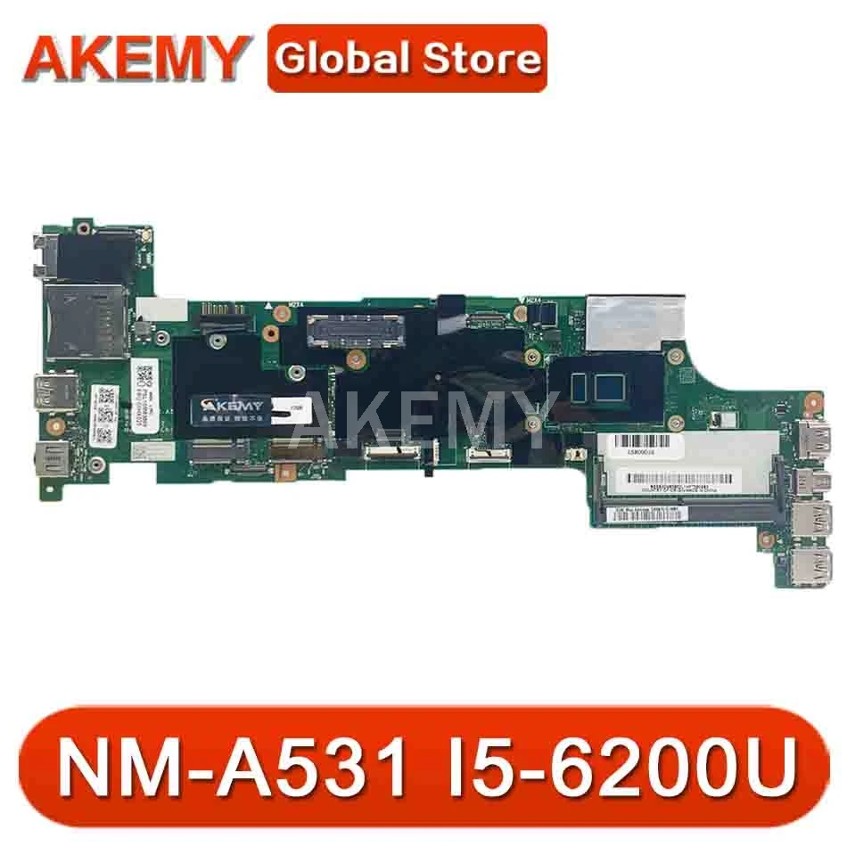 

Для For Lenovo ThinkPad X260 Материнская плата ноутбука BX260 NM-A531 CPU i5 6200U 100% тестовая работа FRU 00UP190 01EN193 01HX027