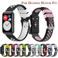 rubber replacement strap for huawei watch fit band sport smart wrist watchband bracelet accessories for huawei fit soft correa