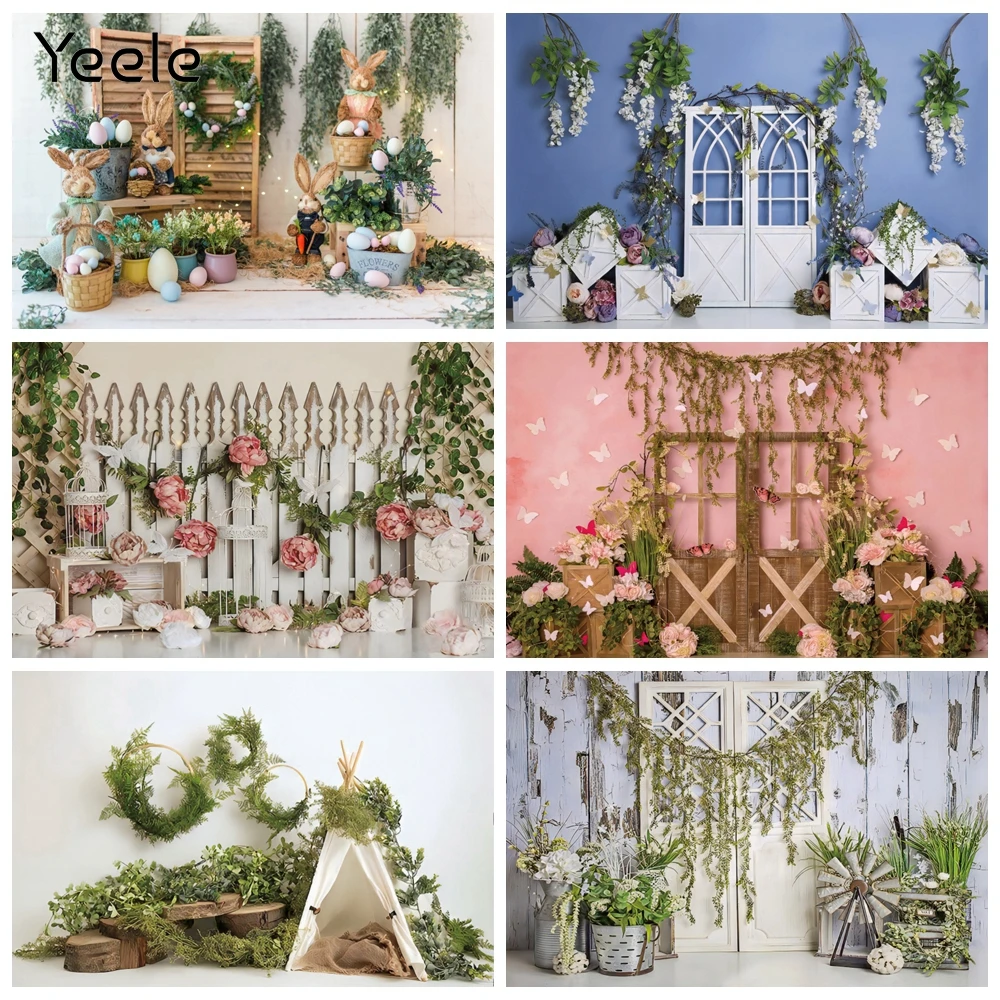 Фон для студийной фотосъемки с зелеными цветами джунглей|Фон фотосъёмки| |