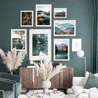 Плакат с изображением природы, пейзажа, путешествий, фотография, картина с изображением леса, осеннего Пейзажа для настенного декора, скандинавский принт