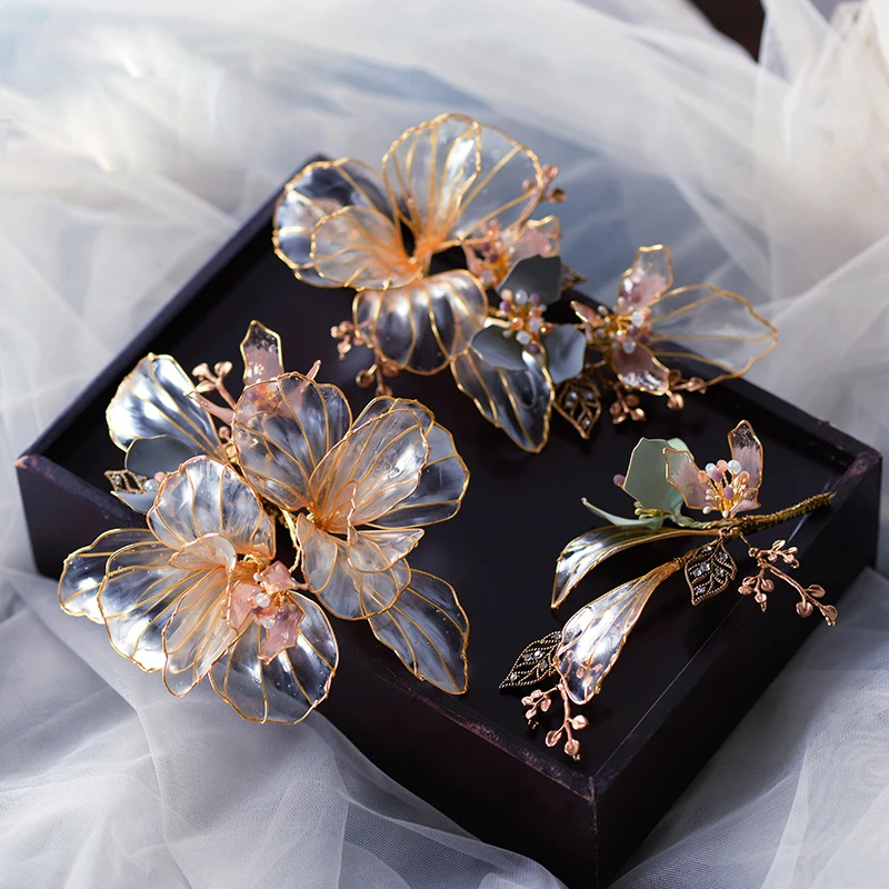 

3 pics Vintage Crystal Rhinestone Bridal Barrettes Headdress Crystal Brides Headpieces Wedding Hair Accessory