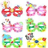 new arts crafts diy toys cartoon glasses baby crafts kids puzzles educational for childrens toys funny party diy girlboy gifts