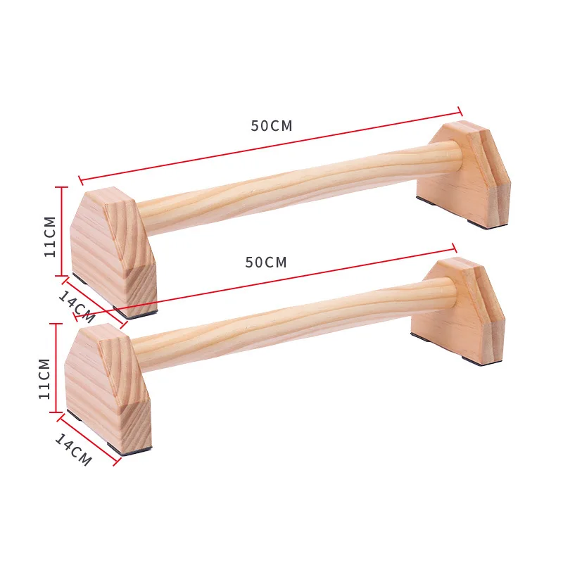 Деревянные фитнес-оборудование отжимания стенды Длина 50 см или 25 см фитнес-упражнения h-образная деревянная calisthenics Подставка для рук