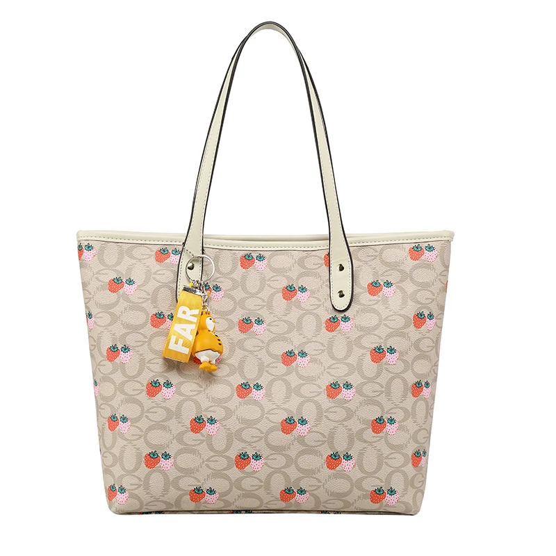 

2021 New Fashion All-Matching Korean Style Strawberry Shape Bag Large Capacity Shoulder Bag Portable Special Bag