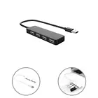 USB-разветвитель, легкая Плата расширения Plug Play, защита от помех, прочная док-станция 480 Мбитс 4 в 1