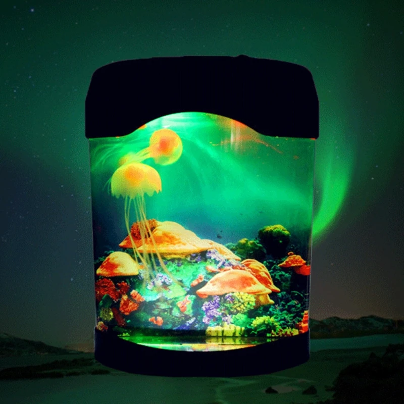 

Artificial Jellyfish Aquarium Tank Night Light Color-changing Decorative Lamp