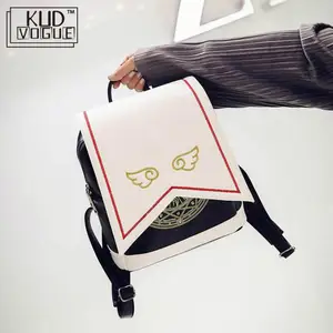 Kawaii рюкзак с крыльями ангела, Pu, женский, аниме, карта, Captor, Sakura, Мини, Cardcaptor, Sakura, печать, милые, школьные сумки, рюкзак