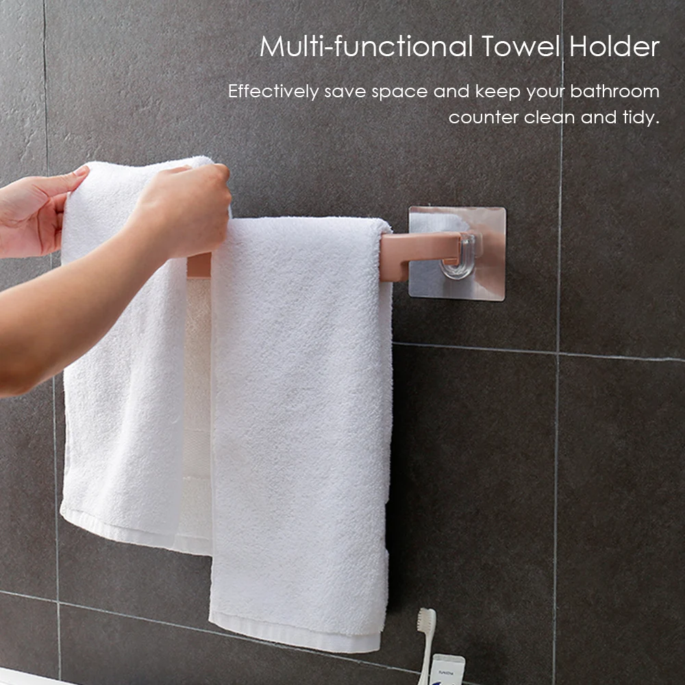 Hot New Towel Hanging Rack Space-saving Hanger Storage Wall-mounted Holder Bathroom Accessories | Обустройство дома