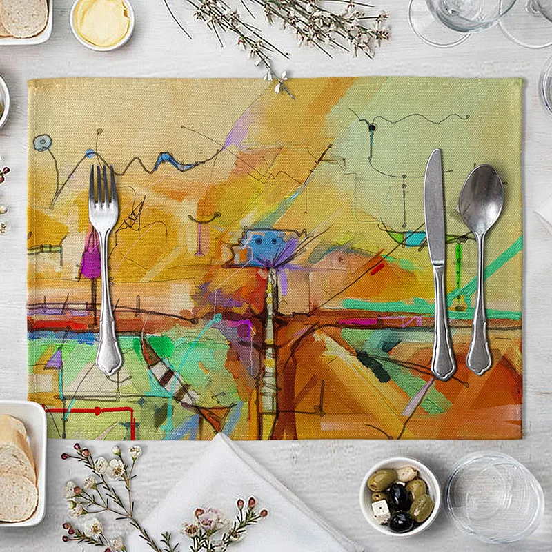 Креативный коврик для стола с рисунком салфетка в виде рыбы мальчика свадебная