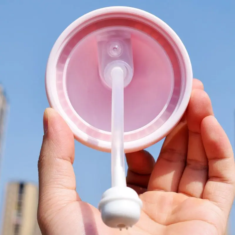 

250ML Cartoon Baby Feeding Bottle Infant Children Drinking Bottle Kids PP Non-spill Portable Straw Water Bottle Drinkware