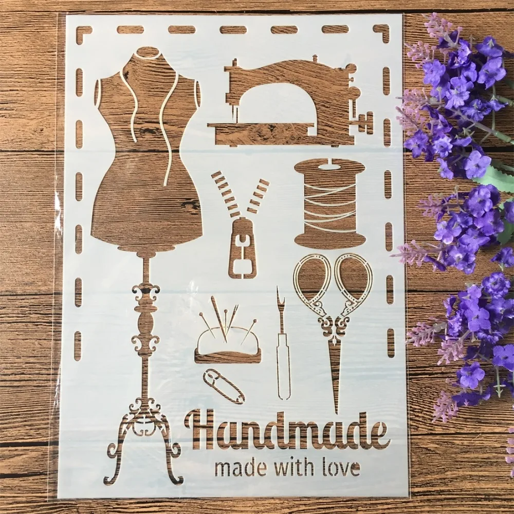 2 шт./лот A4 ножницы для швейной машины сделай сам слойные трафареты Рисование