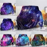 space print plush blanket starry sky blanket throw blankets for children on bed sofa couch adult blankets winter warm blanket