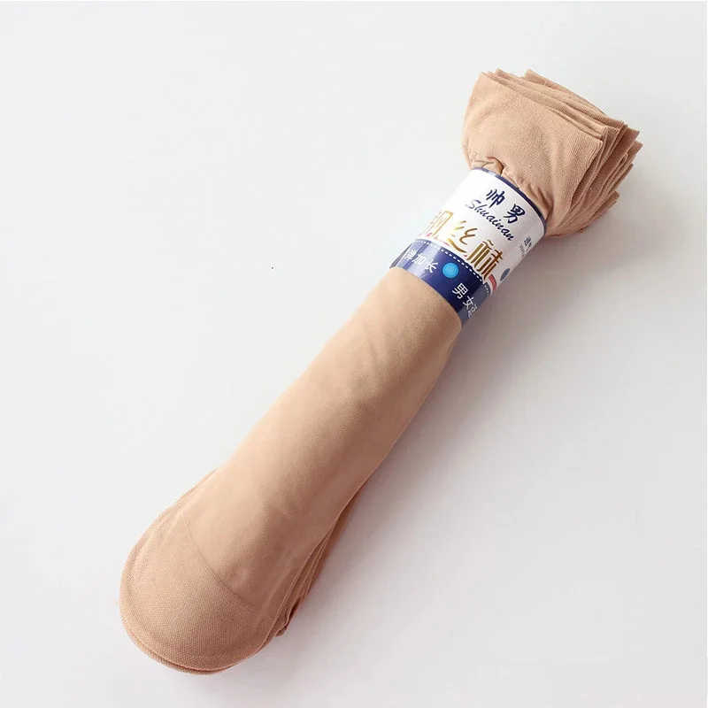 Носки мужские деловые тонкие высокоэластичные нейлоновые дышащие повседневные