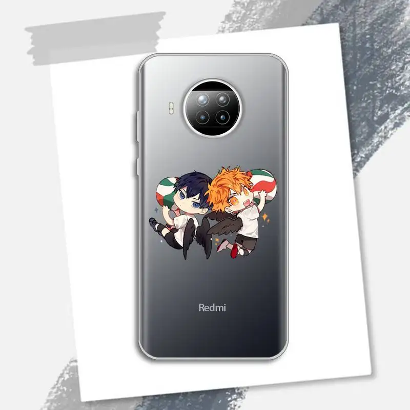 

Haikyuu Hinata attacks Anime Phone Case Transparent for Xiaomi Redmi note 10 t 8 9 pro lite 11
