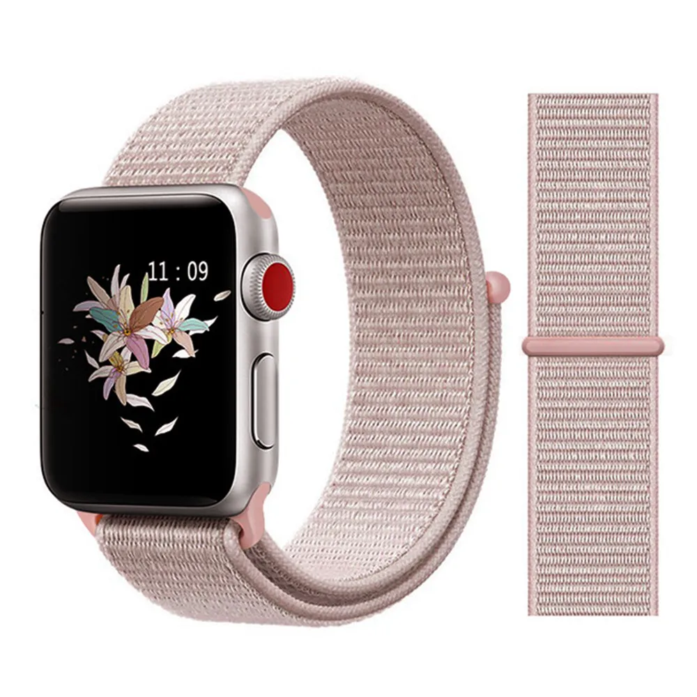 Спортивная петля ремешок для apple watch 4 для iwatch band 42 мм 44 мм 38 мм 40 мм для apple watch band нейлоновый браслет correa Ремешки для наручных часов