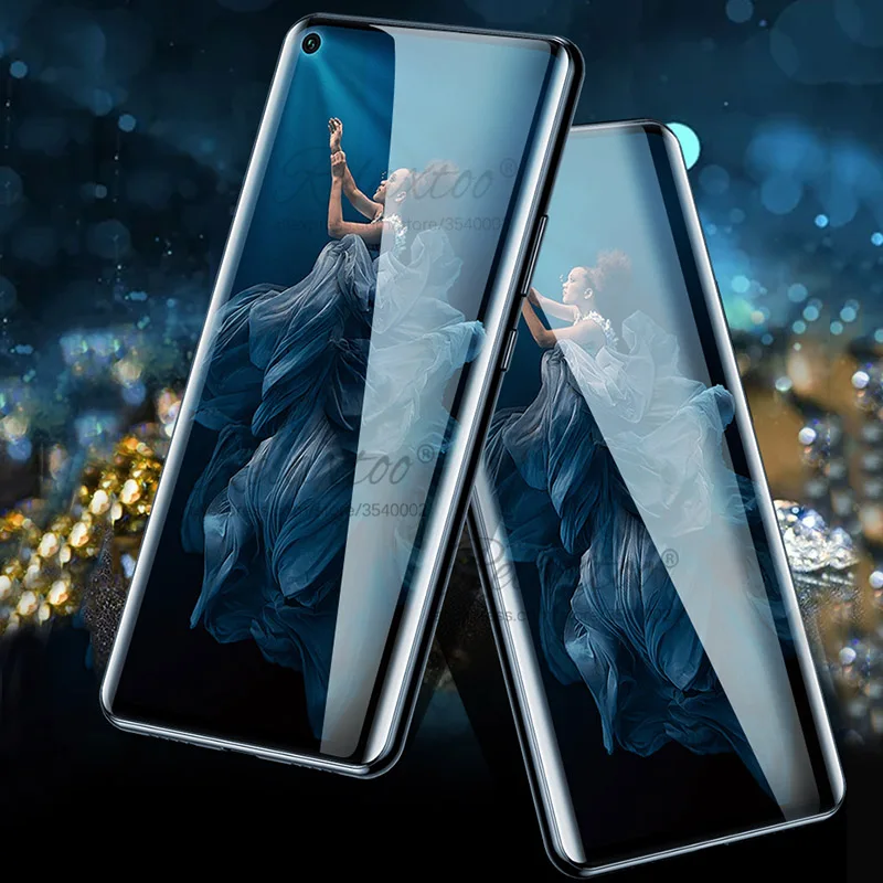 Glass For huawei honor 20i 20 lite Screen Protector Full Cover Tempered View v20 Anti-Explosion Curved 5D | Мобильные телефоны и